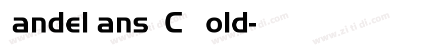 HandelSansEFCE Bold字体转换
